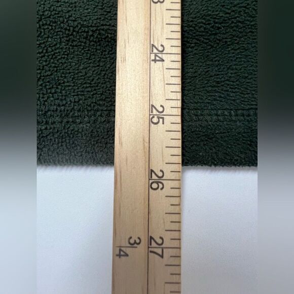 Croft & Barrow Mens Fleece Pullover Size XL Green 1/4 ZIP Front Pockets - Picture 10 of 11